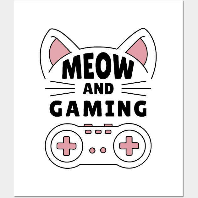 MEOW & GAMING Wall Art by XYDstore